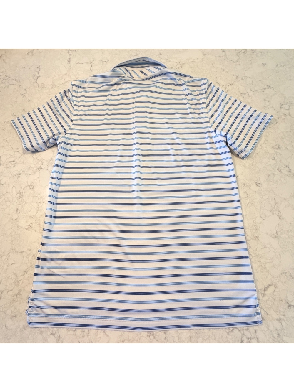 Vineyard Vines Men’s Bradley blue Stripe Sankaty Performance Polo Shirt Small - Picture 6 of 6
